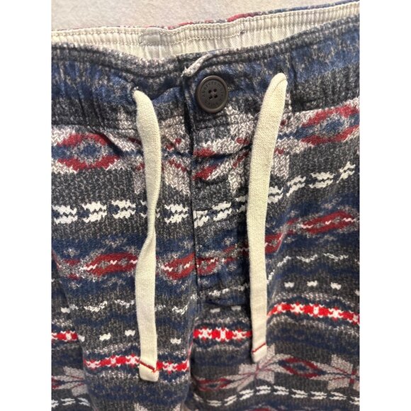 Boys 1892 Fair Isle Jogger Pants With Drawstring Waist & Button Closure M - Picture 9 of 11